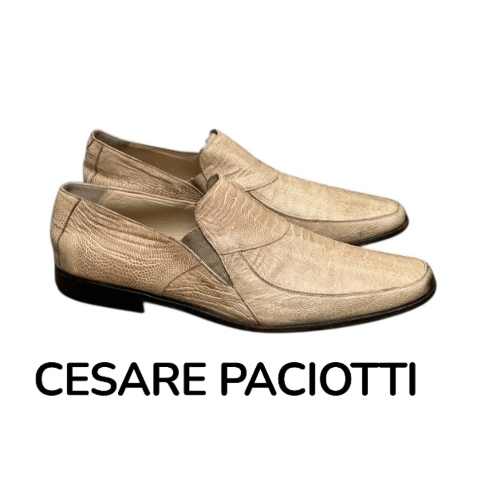 Authentic CESARE PACIOTTI designer Italian leather loafers sz Men’s 11